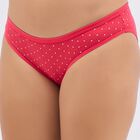 Ladies' 100% Cotton Panty , Red, small image number null