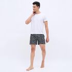 Men's 100% Cotton Boxers, काला, small