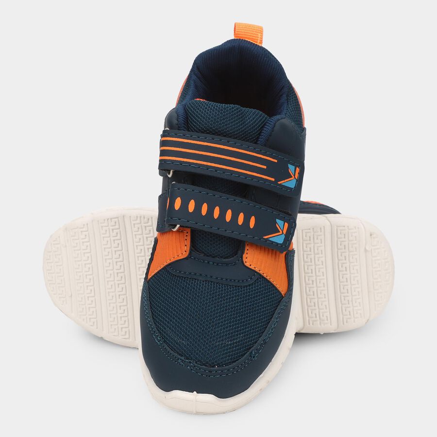 Boys' Lace Up Shoes, Blue, large image number null