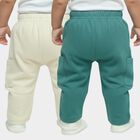 Infants' Multicolour Regular Fit Cargo Pocket Pyjama, Teal Blue, small