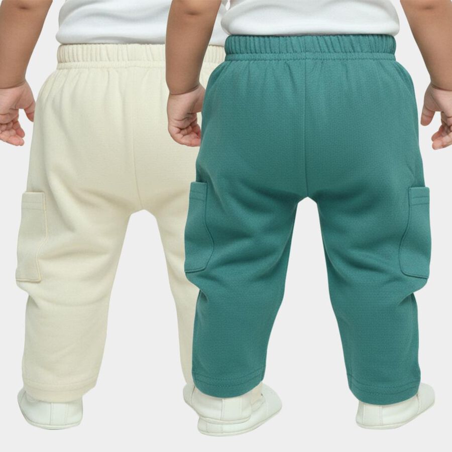 Infants' Multicolour Regular Fit Cargo Pocket Pyjama, Teal Blue, large