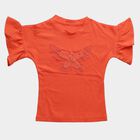 Girls' T-Shirt, मूँगा (कोरल), small