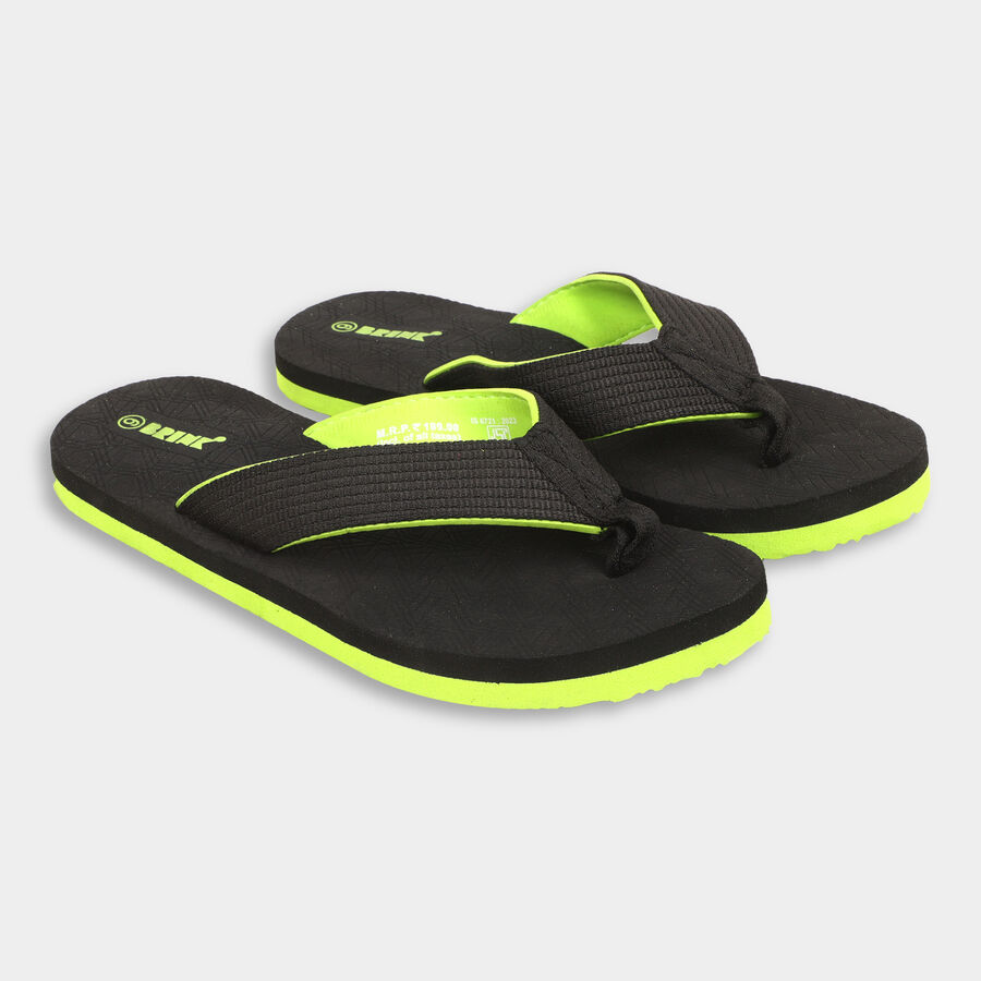 Men's Slippers, Black, large image number null