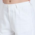 Ladies' 100% Cotton Trousers , White, small image number null