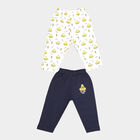 Infants Cotton Printed Pyjama, Navy Blue, small image number null