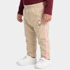Infants Beige Straight Fit Floral Printed Cotton Pyjama, गहरा पीला, small