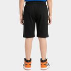 Boys' Grey Relaxed Fit Jamaican Shorts, Dark Grey, small