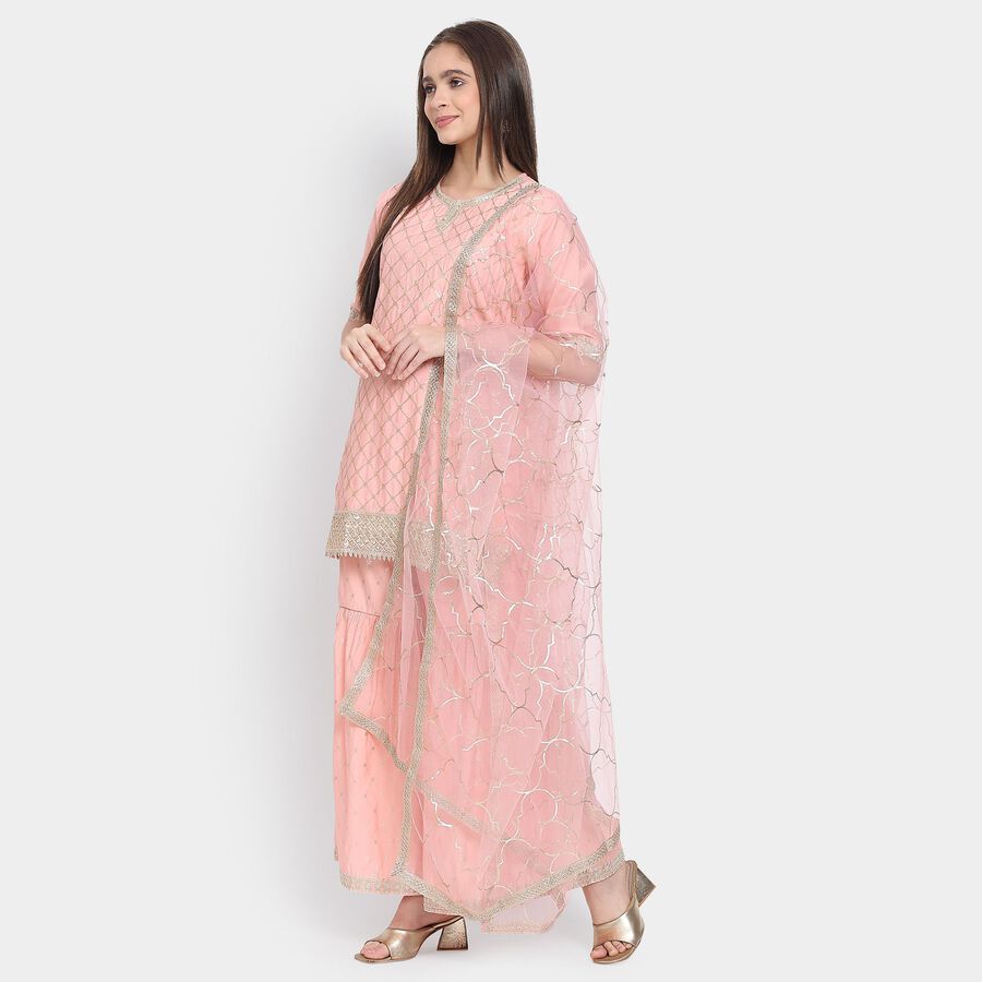 Ladies' Ethnic Set, गुलाबी, large image number null
