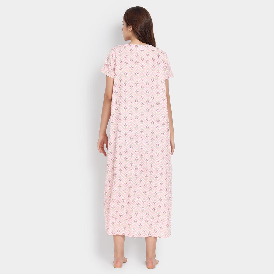 Ladies' Nighty, हल्का गुलाबी, large image number null