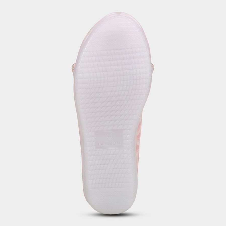 Girls' Sandal with Back Strap, Peach, large image number null