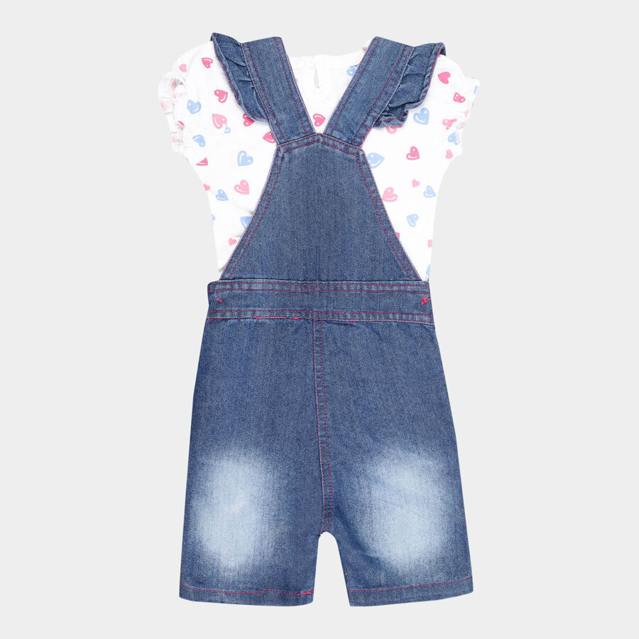 Infants All Over Print Shorts Set, Mid Blue, large image number null
