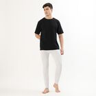 Men's Light Grey Cotton Blend Thermal Lower, Melange Light Grey, small image number null