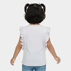 Girls' Purple Cotton Round Neck Romantic T-Shirt, लाइलेक, small