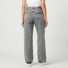 Women's Grey Washed Jeans, Light Grey, small