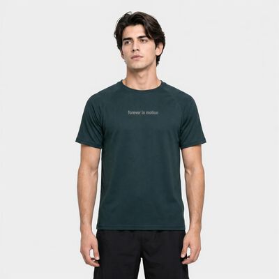 Men's Green Crew Neck Drifit T-Shirt