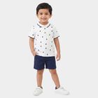 Boys White Cotton Polo Neck Polo Boys T-Shirt, सफ़ेद, small
