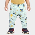 Infants' Mint Green Jogger Fit Cartoon Printed Pyjama, हल्का हरा, small