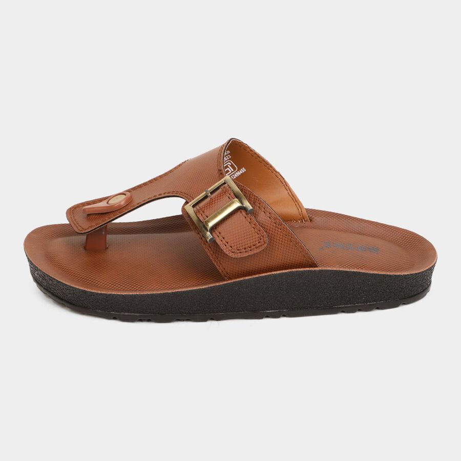 Mens Floater Sandals, Tan, large image number null