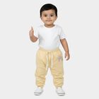 Infants Yellow Cotton Bear Print Pyjama, Yellow, small