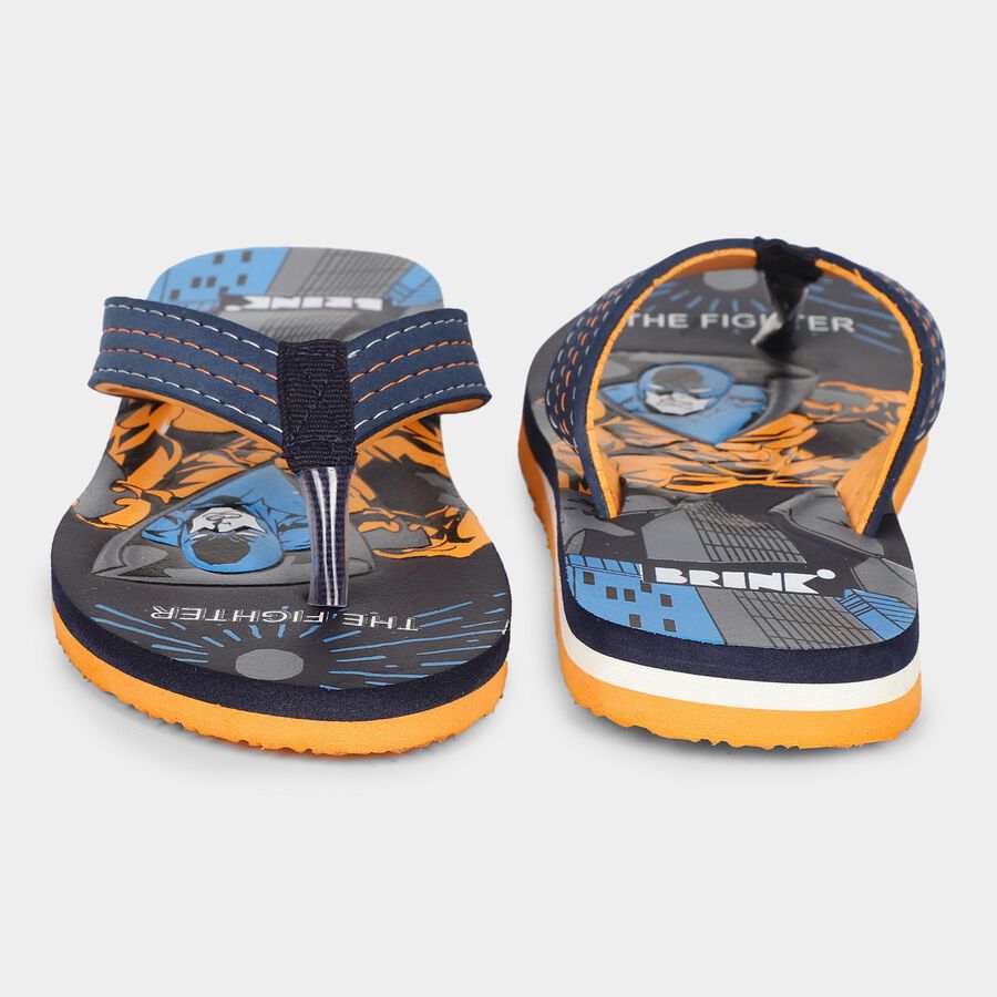 Boys' Slipper, Navy Blue, large image number null