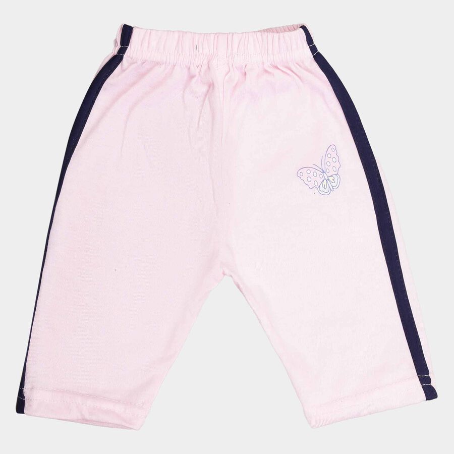 Infants Solid Elasticated Pyjama, Pink, large image number null