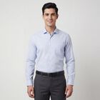 Men's Light Blue Spread Collar Classic Formal Shirt, Light Blue, small