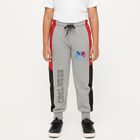 Boys' Light Heather Grey Printed Winter Pyjama, मिश्रित हल्का ग्रे, small image number null