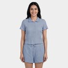 Women's Pale Powder Blue Minimalist Co-ord Set, Light Blue, small