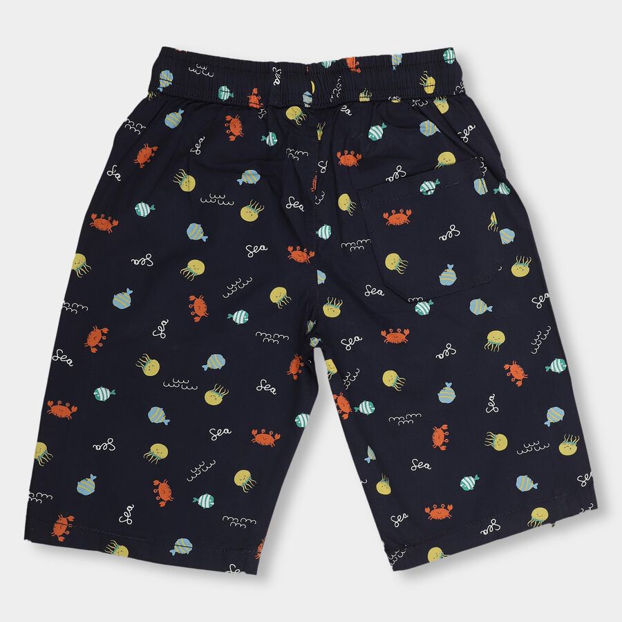 Boys' 100% Cotton Jamaicans , नेवी ब्लू, large