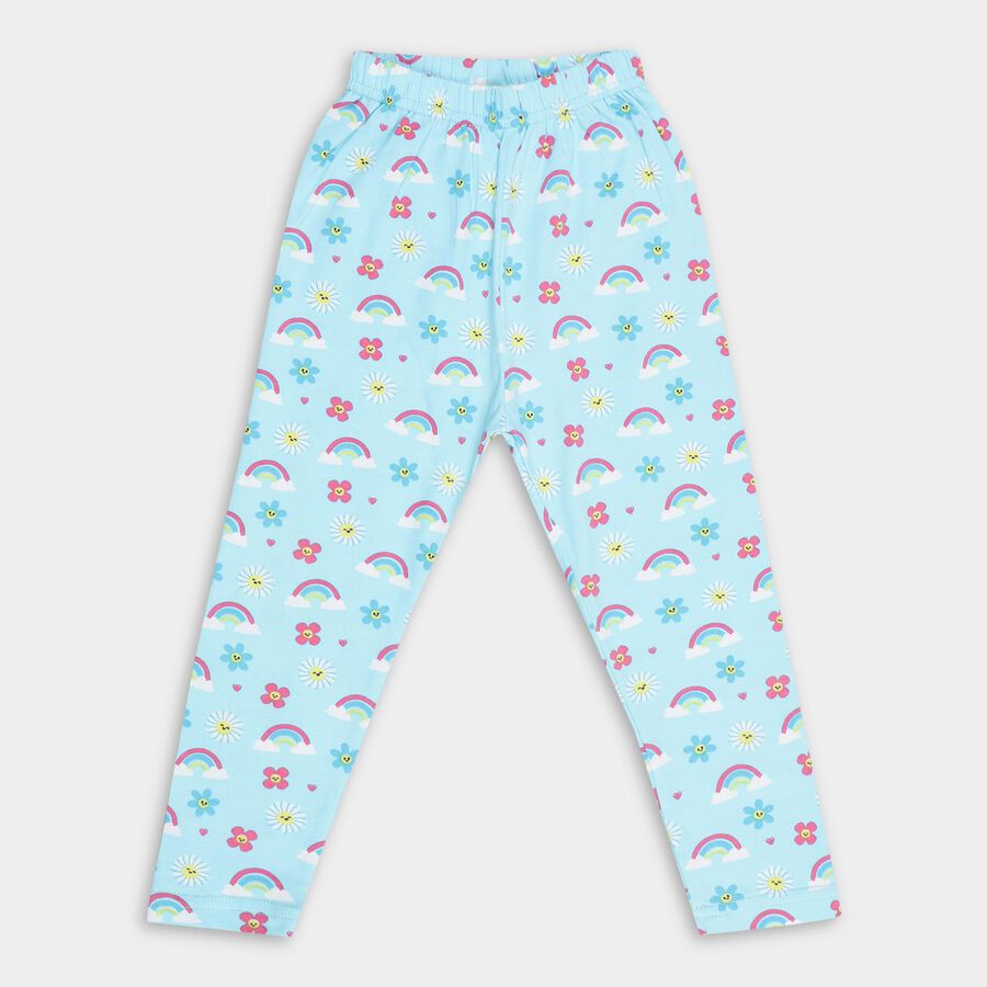 Girls' Legging, एक्वा, large