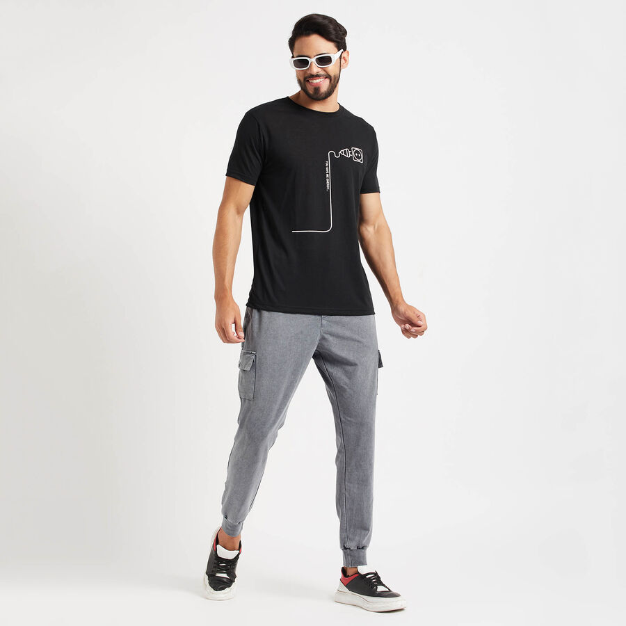 Overdyed Track Pants, Melange Mid Grey, large image number null