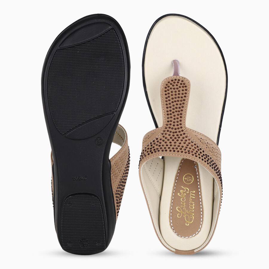 Ladies' Sandal, गहरा पीला, large