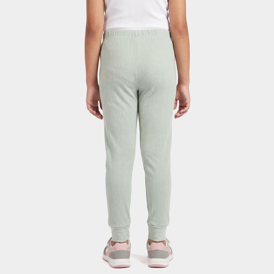 Girls' Mint Green Long Johns Thermal, Light Green, large