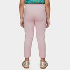 Girls' Pink Stretch Butterfly Embellished Legging, Light Pink, small