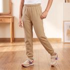 Girls' Brown Long Johns Thermal, भूरा, small
