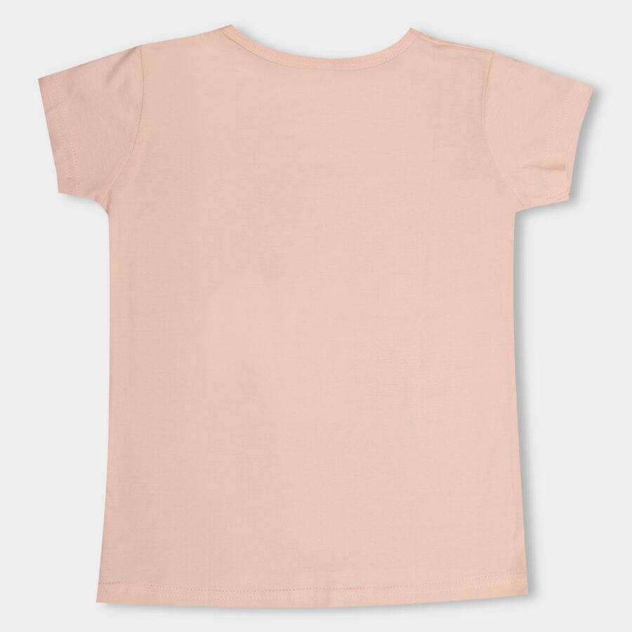 Girls' 100% Cotton T-Shirt , Light Pink, large image number null