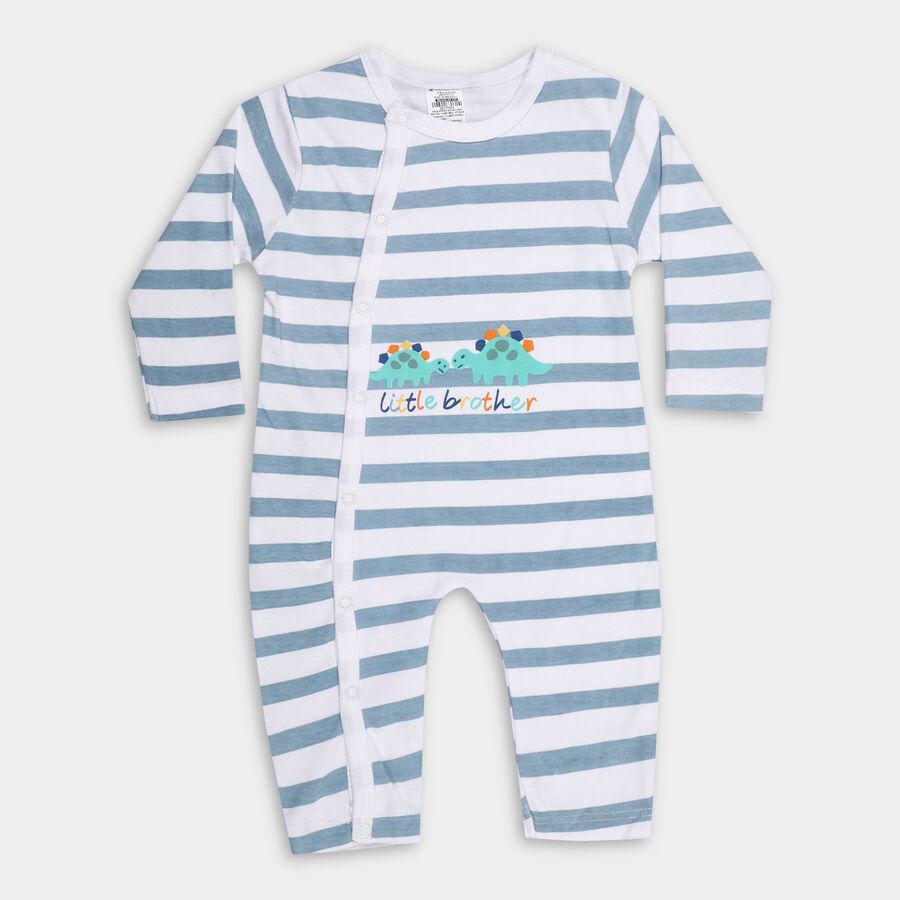Infants' 100% Cotton Bodysuit, White, large image number null
