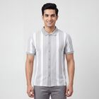 Men's Light Grey Casual Shirt, Light Grey, small