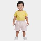 Infants' Pink Regular Fit Printed Half Pant, Pink, small