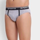 Men's Briefs, मिश्रित हल्का ग्रे, small