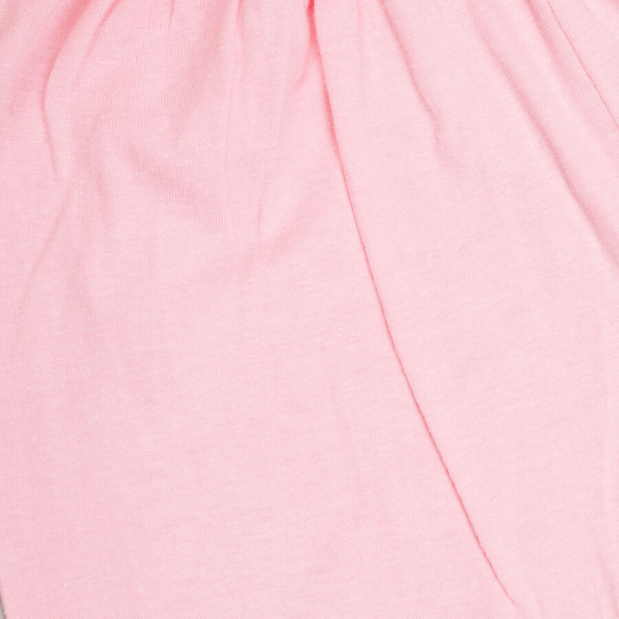 Infants Solid Cotton Night Suit, Pink, large image number null