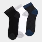 Men's Socks (Pack of 3), Black, small