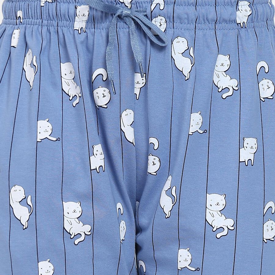 Ladies' Pyjama, मध्यम नीला, large image number null