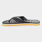Men's Black Flip-Flop Slippers, Black, small