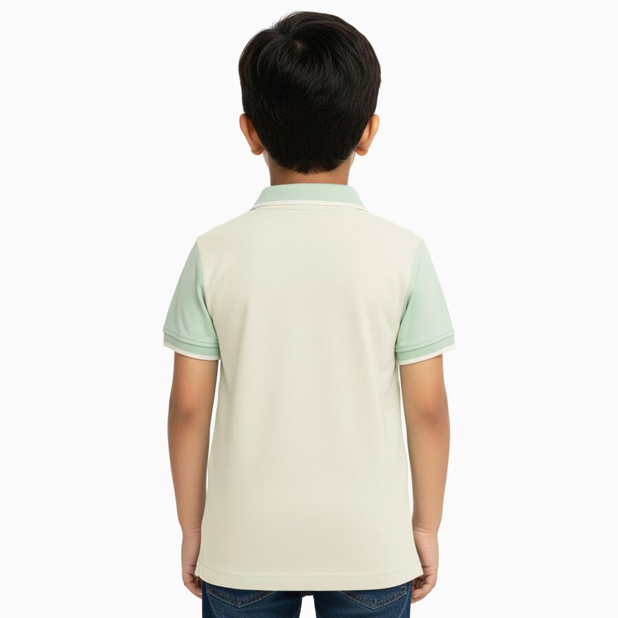 Boys' 100% Cotton Half Sleeves T-Shirt, Light Green, large image number null