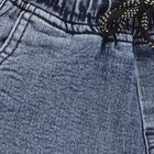 Boys' Muted Denim Blue Relaxed Fit Elastic Waist Jeans, Light Blue, small image number null