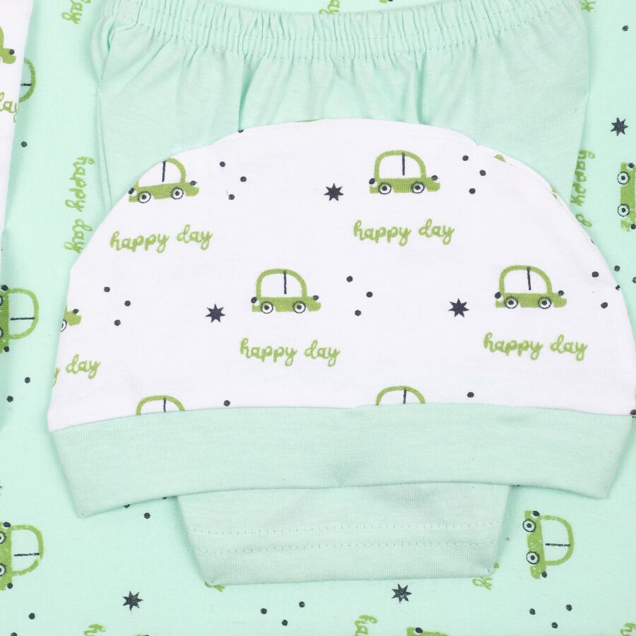 Infants' 100% Cotton Gift Set, Light Green, large image number null