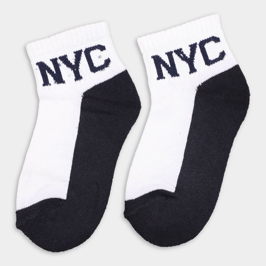 Boys' Socks (Pack of 2), Navy Blue, large image number null