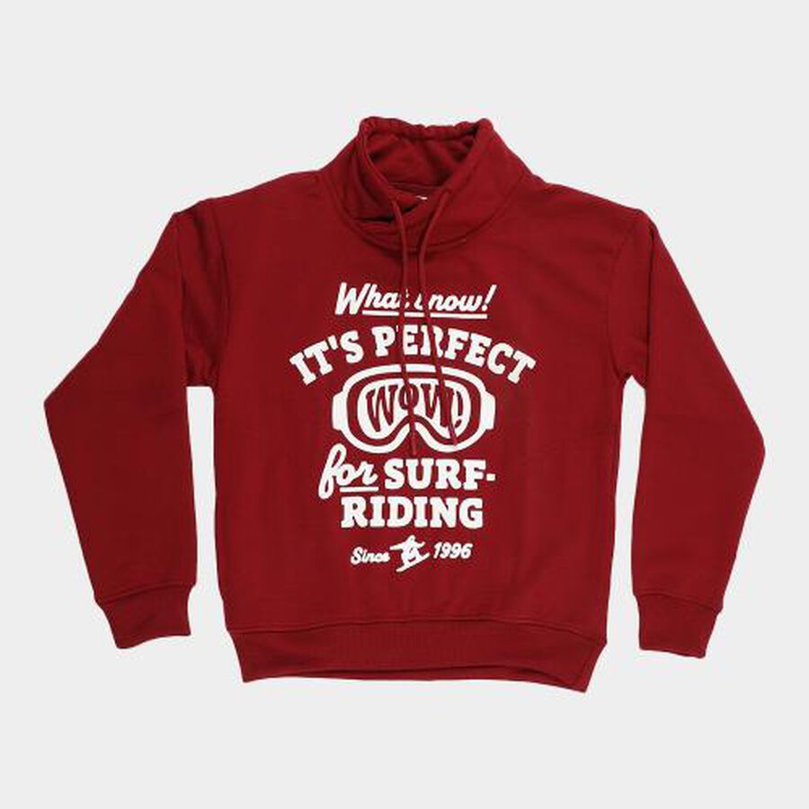 Boys' Sweatshirt, मरून, large image number null