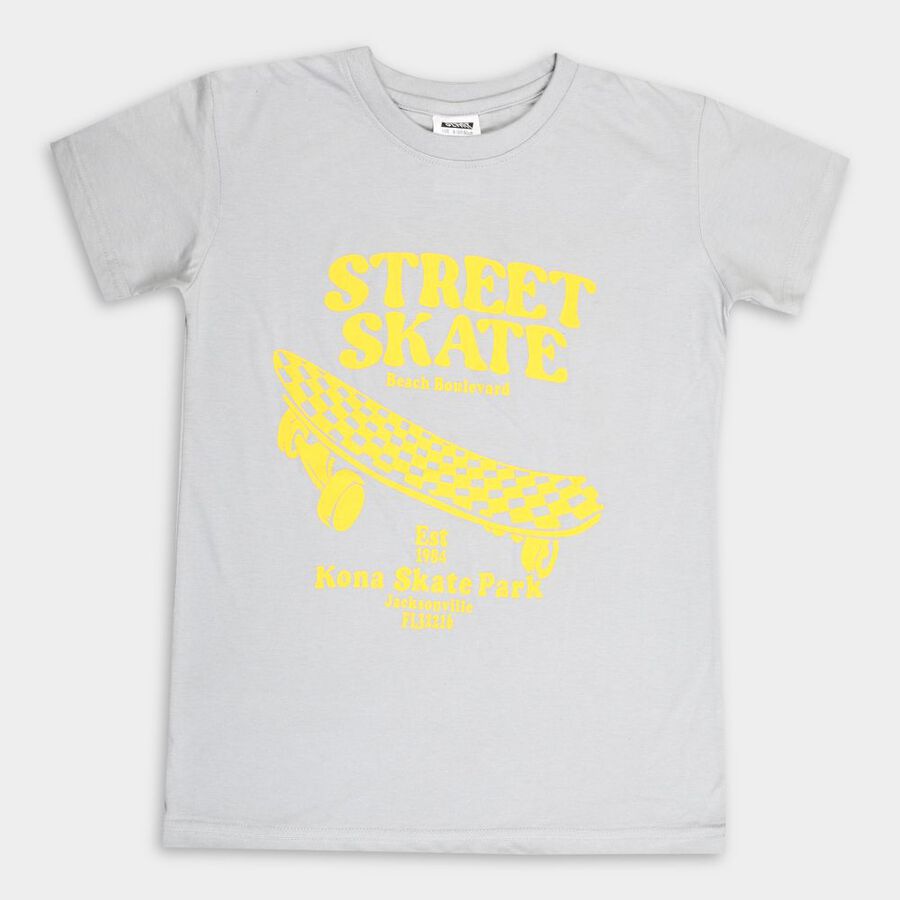 Boys' T-Shirt, Light Grey, large image number null